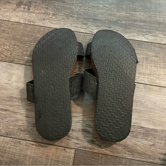 Torrid Black Rhinestone Dual Strap Slide Size 11 - Picture 5 of 6